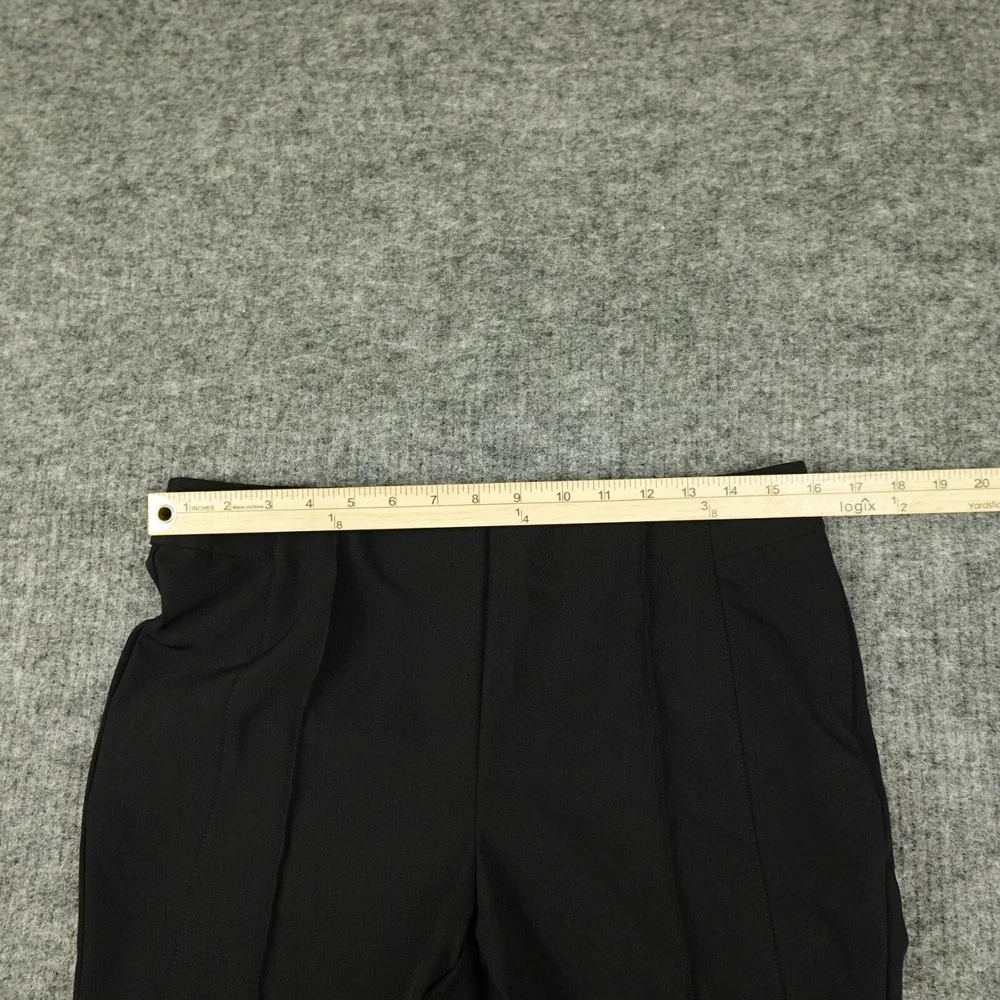 Lafayette 148 New York Pants Womens 10 Black Gramercy Acclaimed Stretch Straight - Picture 8 of 9